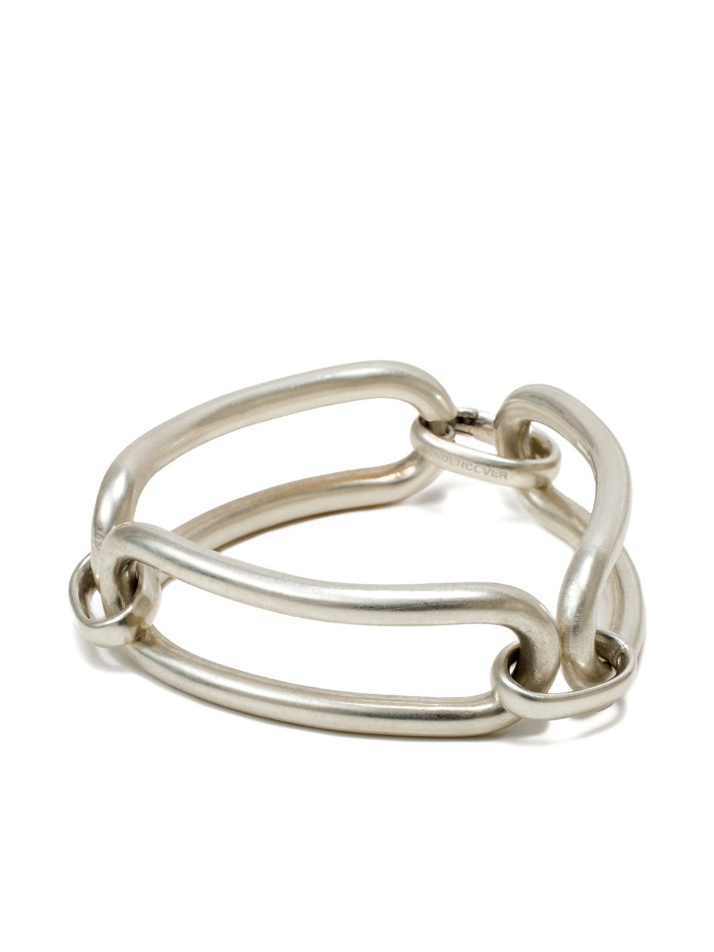 Undercover logo-engraved bracelet - Silver