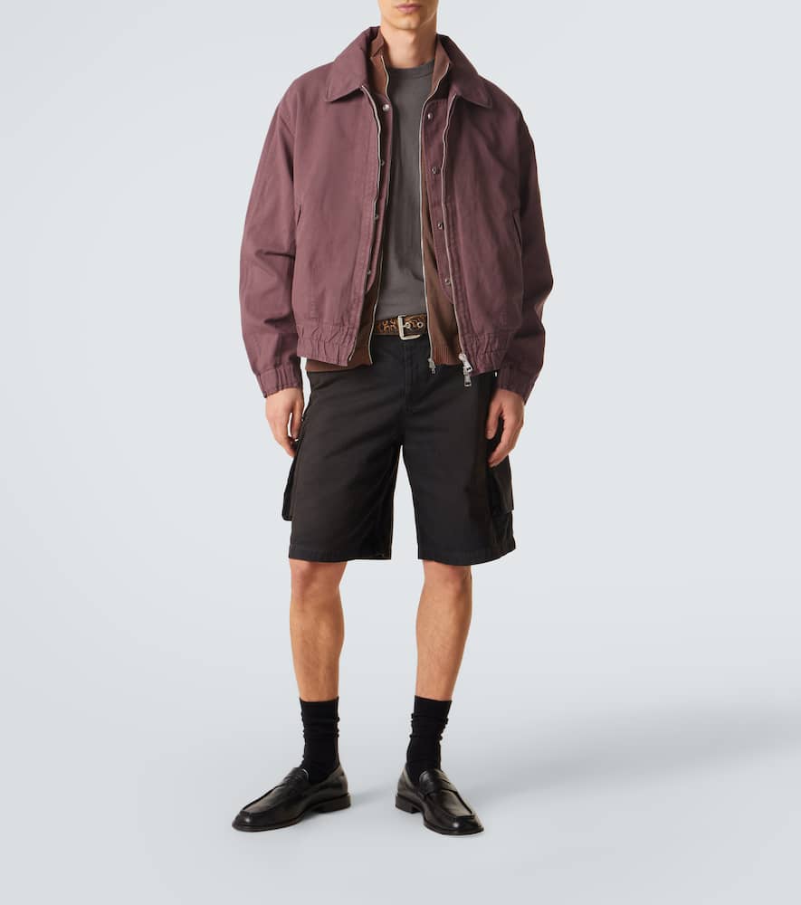 Command cotton and linen bomber jacket