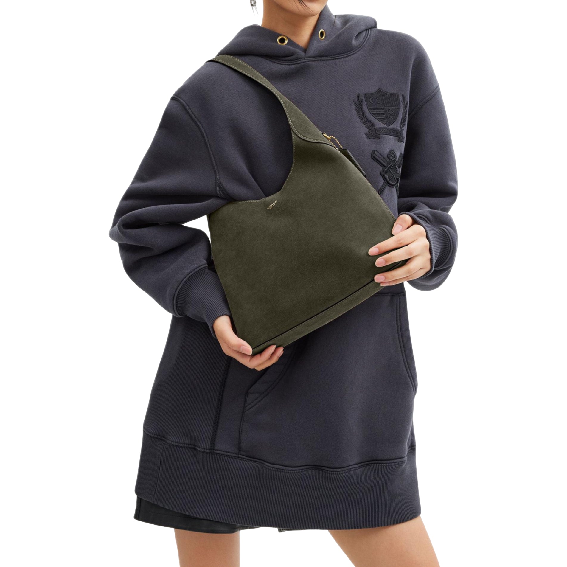 (WMNS) Brooklyn Shoulder Bag 28 'Brass Olive'