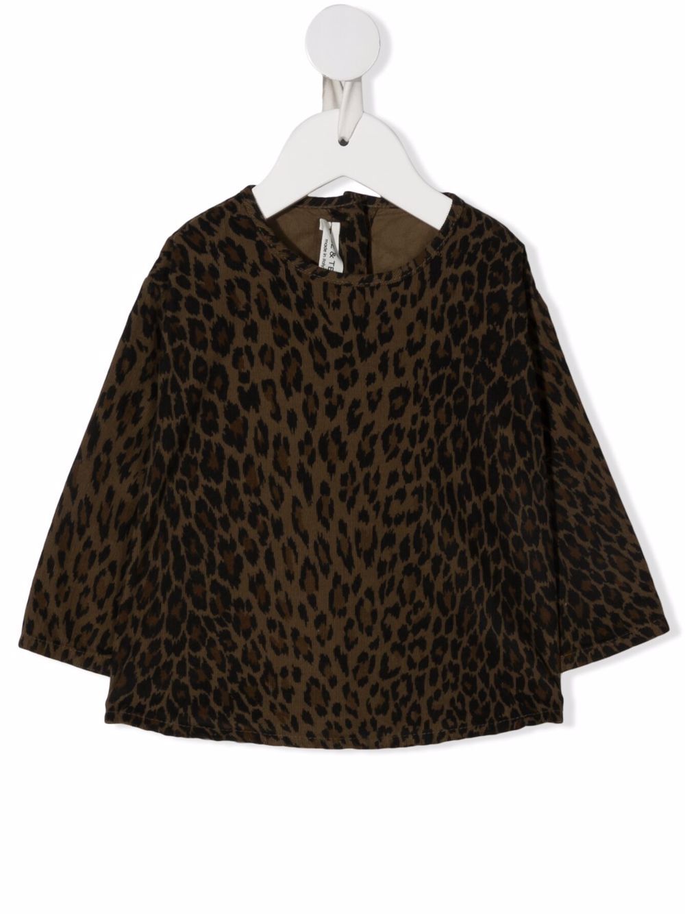 Animal print blouse - Brown