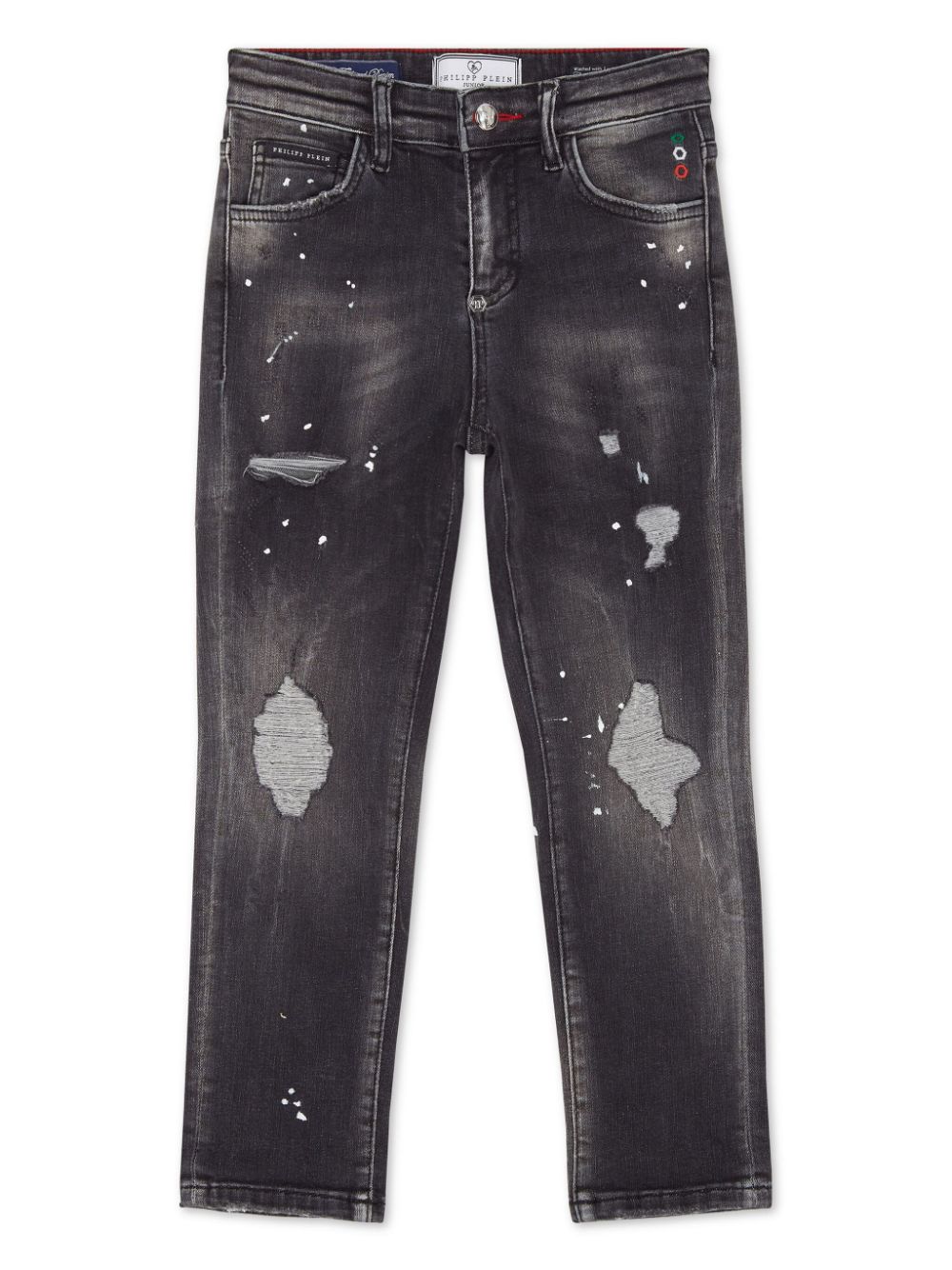 Gradient-effect straight-leg jeans - Blue