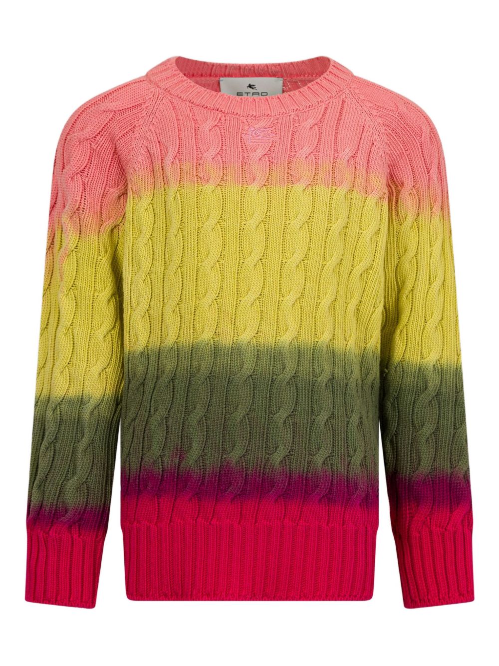 ETRO KIDS cotton cable-knit jumper - Yellow