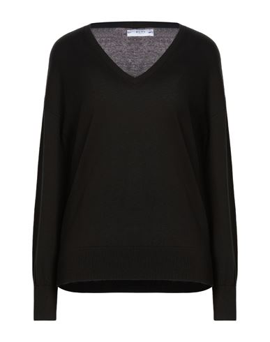 Woman Sweater Black Size L Organic cotton, Tencel Lyocell