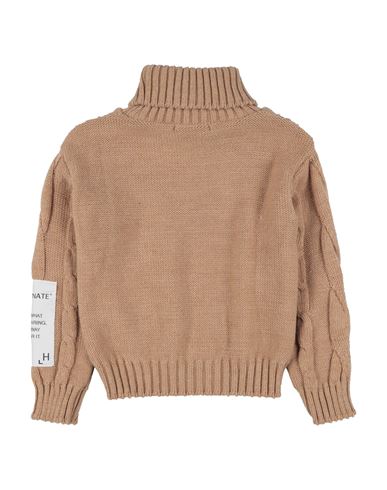 Kid Girl Turtleneck Sand Size 10 Acrylic, Wool
