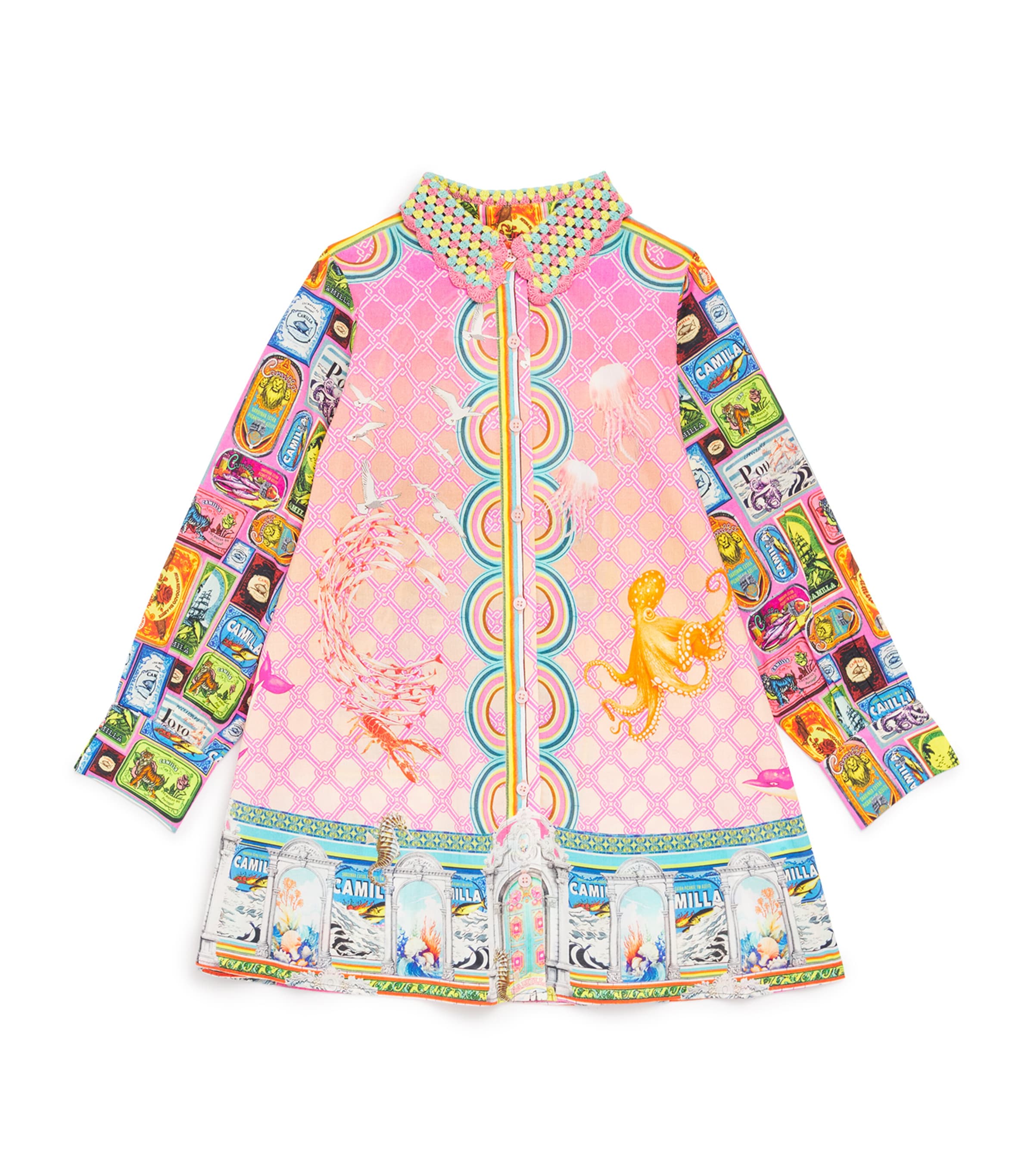 Cotton Salty Splendour Shirt Dress