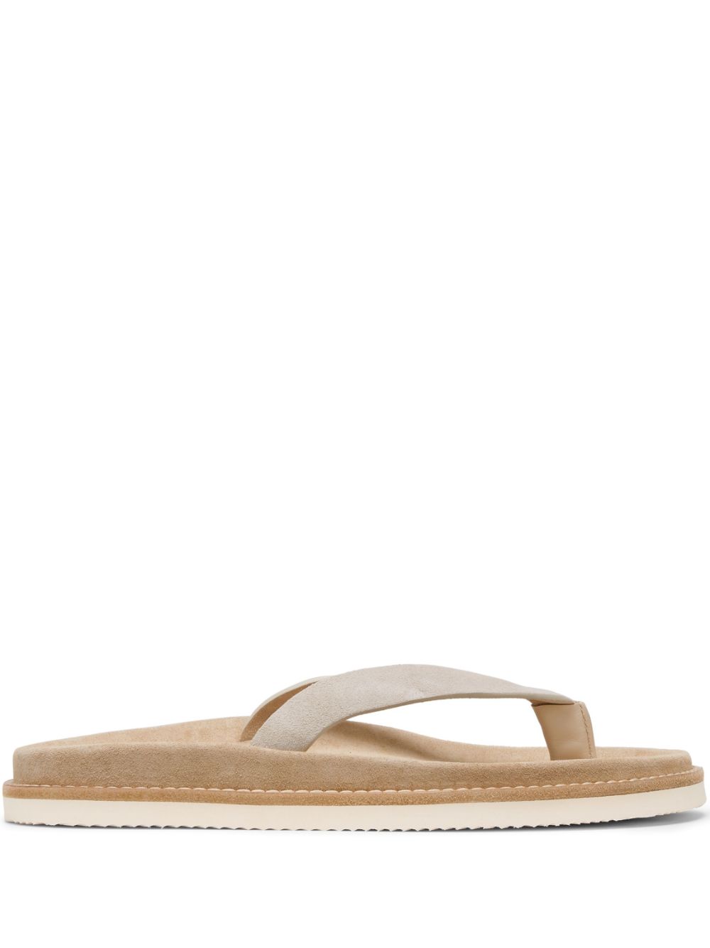 Open-toe suede sandals - Neutrals