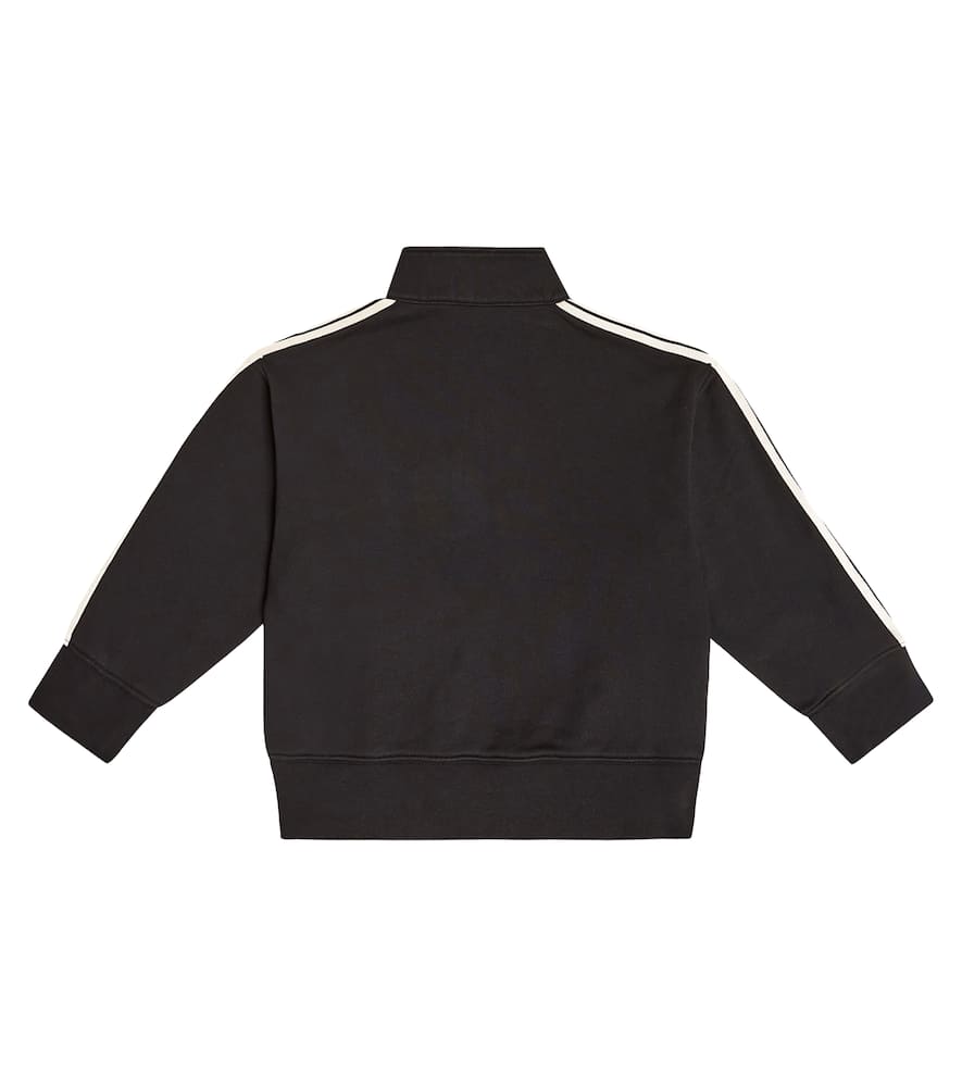 Palm Angels Kids Logo striped cotton jersey sweatshirt
