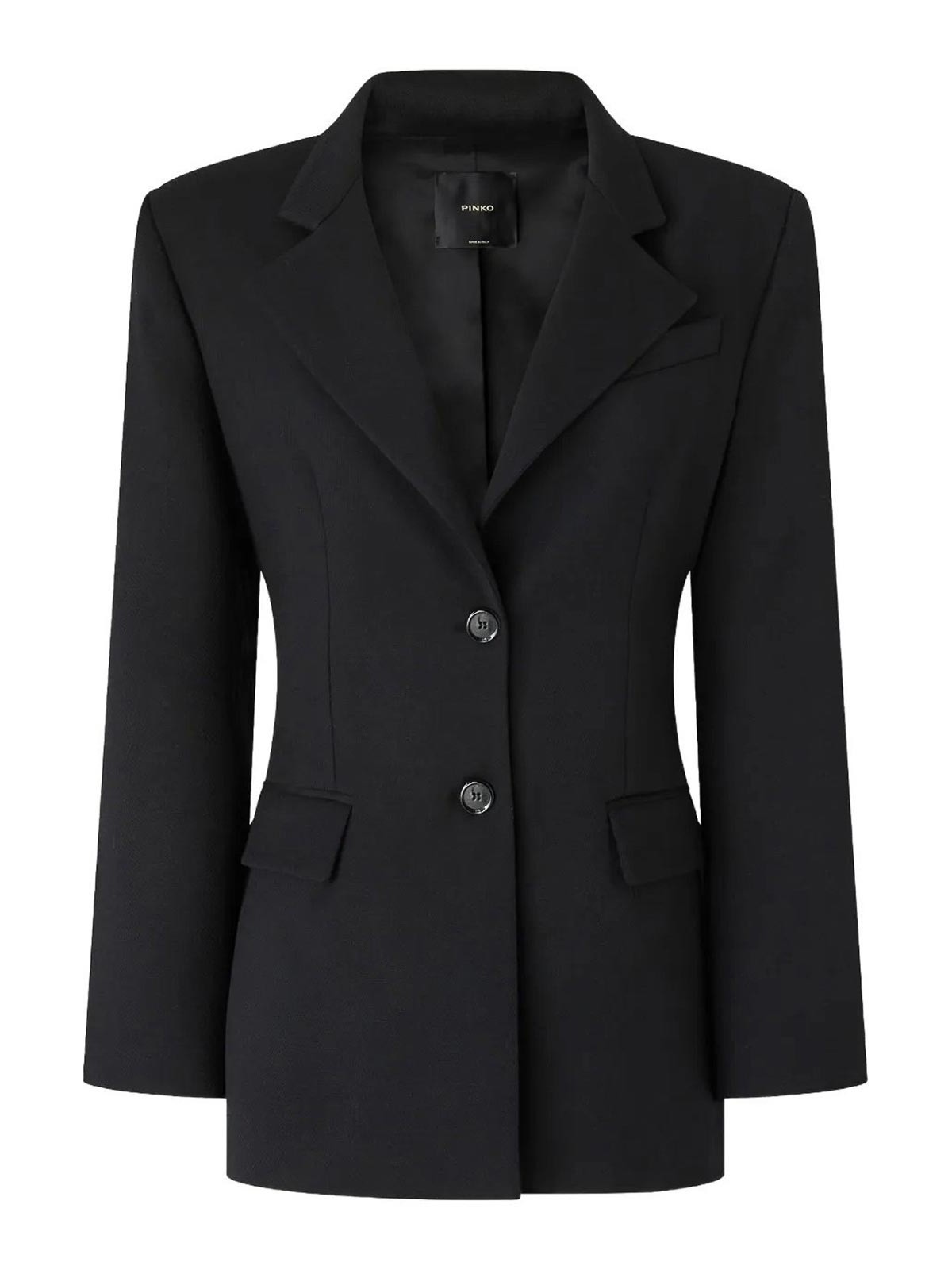 Fausta Pinstripe Lurex Black Limousine Jacket