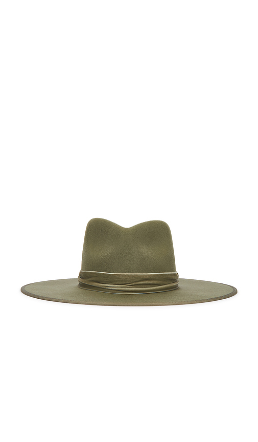 Lack of Color Rancher Fedora Hat in Green. - S also in