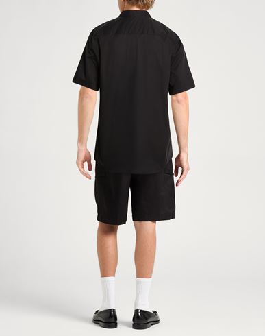 Man Shirt Black Size 34 Cotton