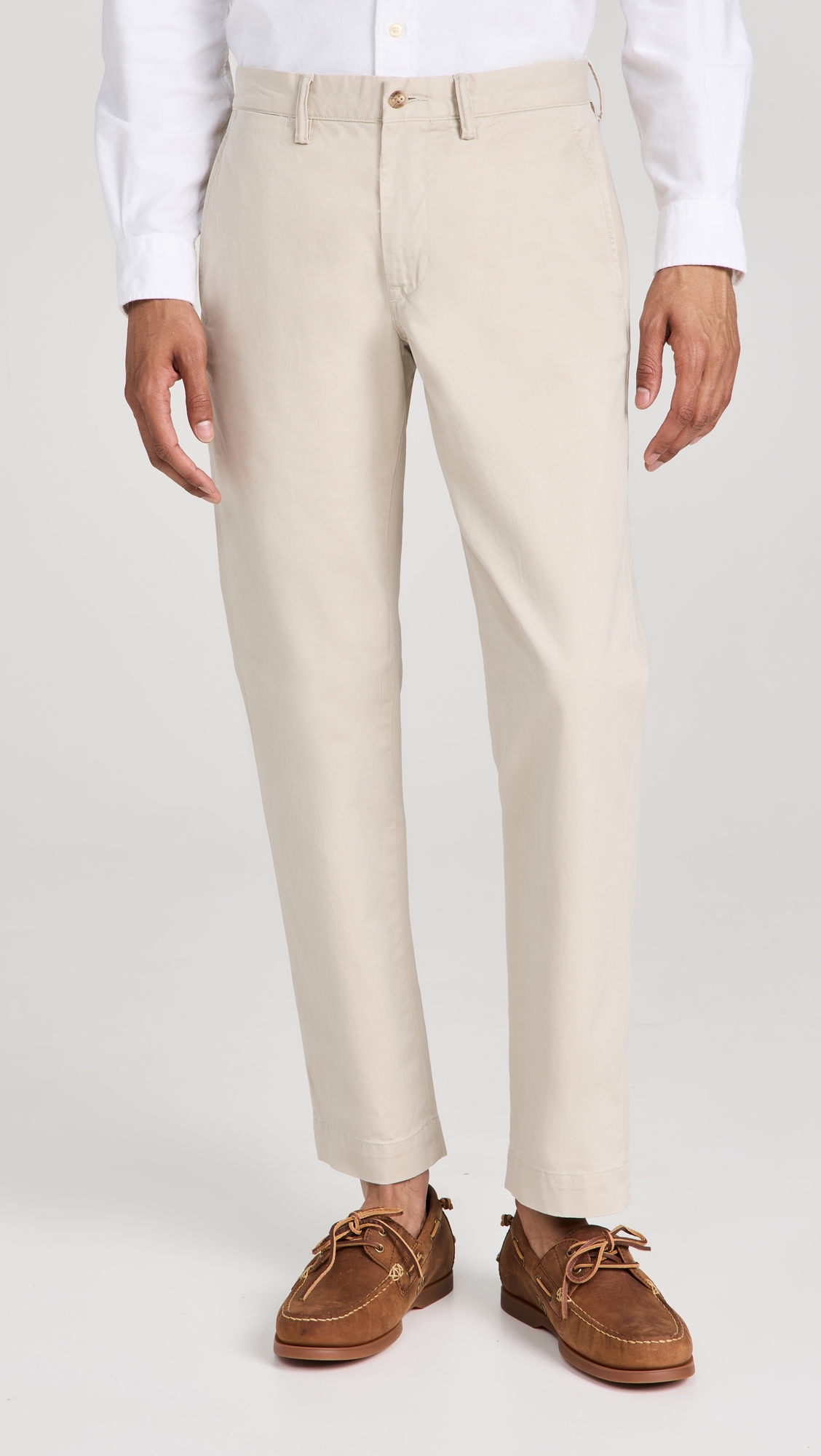 Straight Fit Washed Stretch Chino Pants Classic Stone