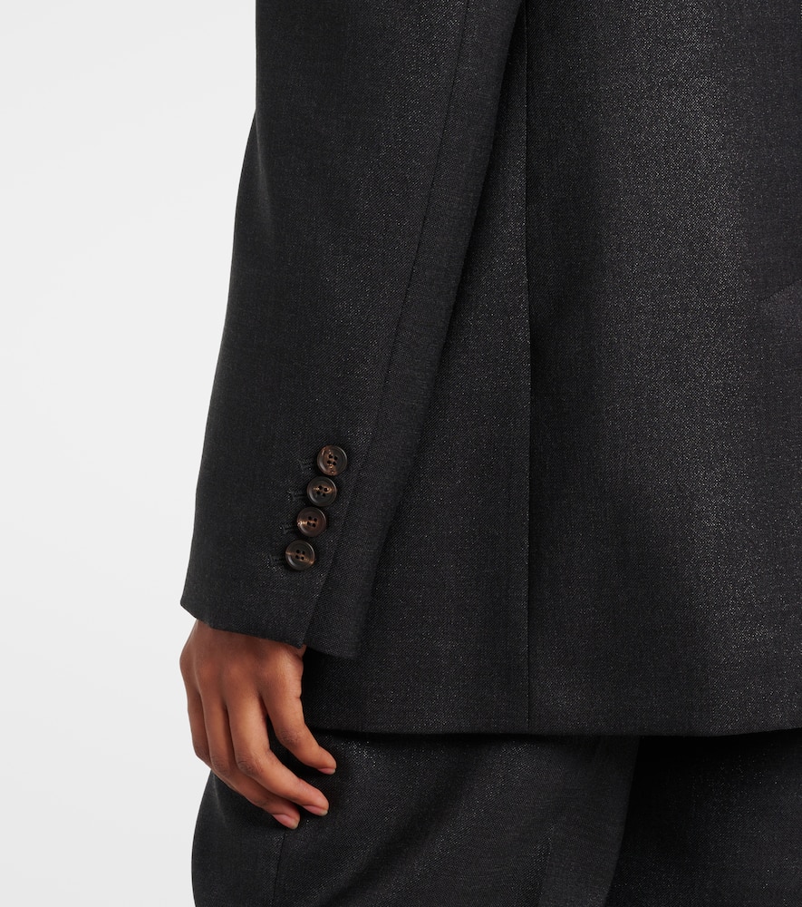 Wool-blend blazer