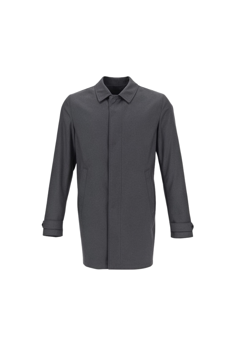 Wool Blend Coat — Gray