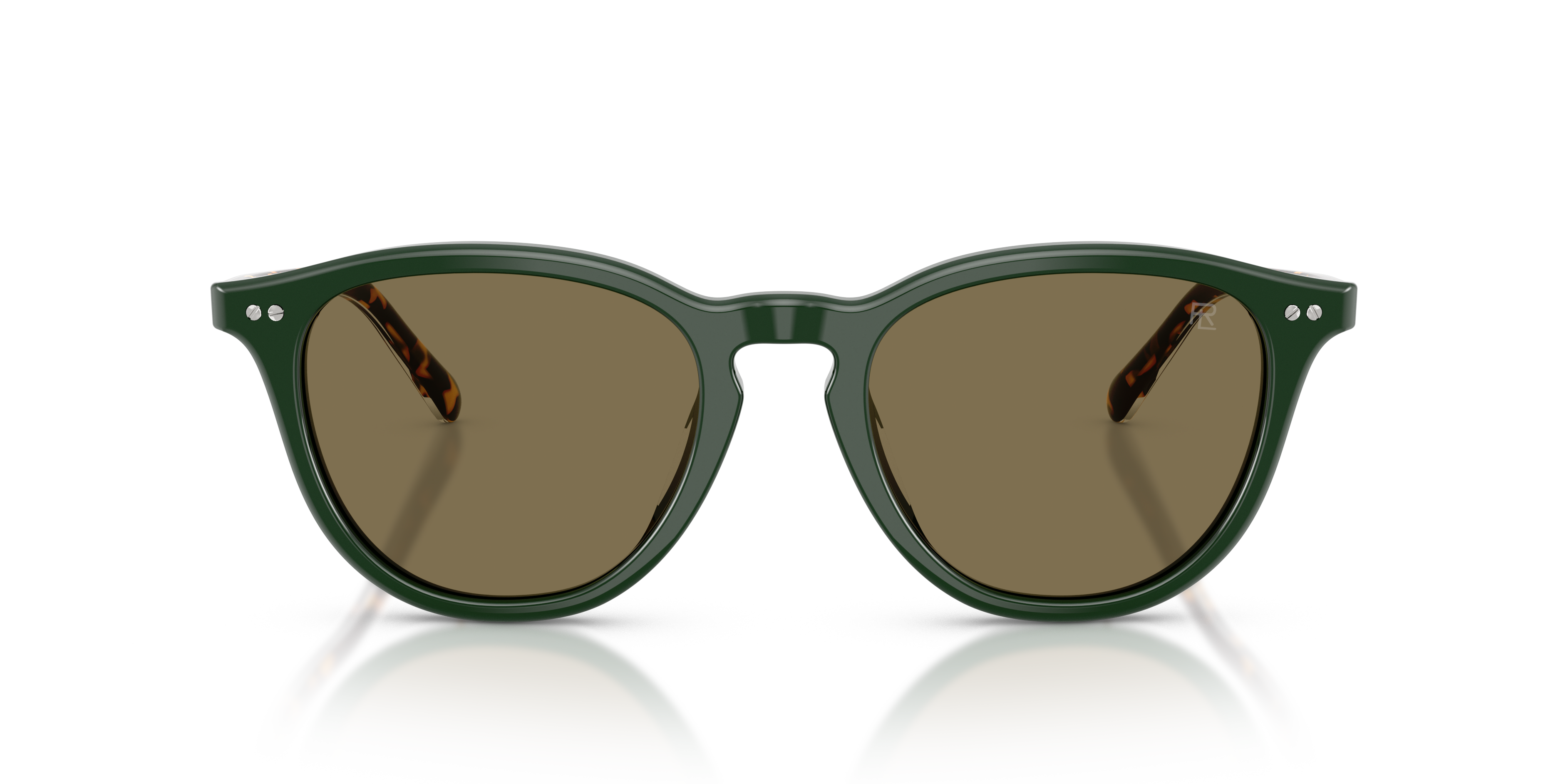 Ralph Lauren Uomo Ralph Lauren RL8241U 614073 Occhiali da sole Acetato Verde Marrone Pantos Normale