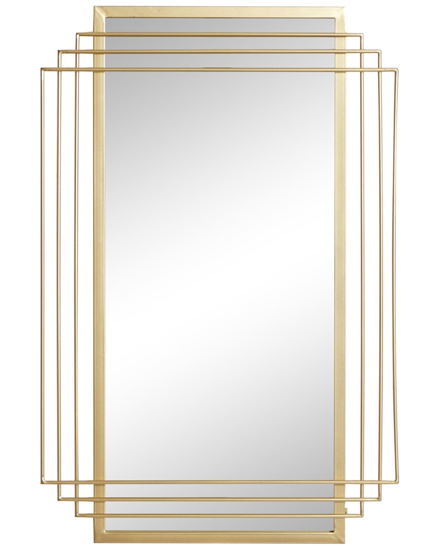 CosmoLiving by Cosmopolitan Cosmoliving By Cosmopolitan Glam Rectangle Metal Wall Mirror