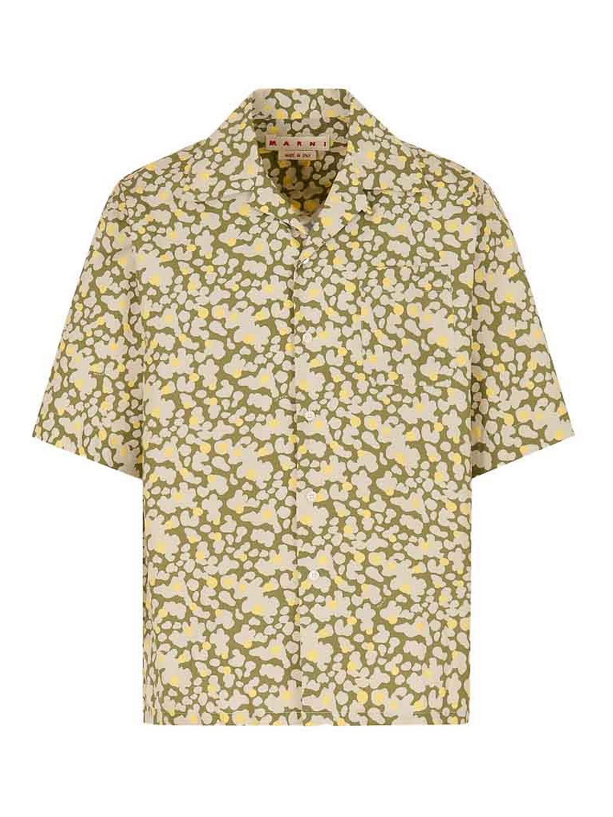 Short-sleeve Abstract-print Shirt