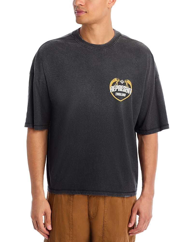Boxy Angel Border Logo Graphic Tee