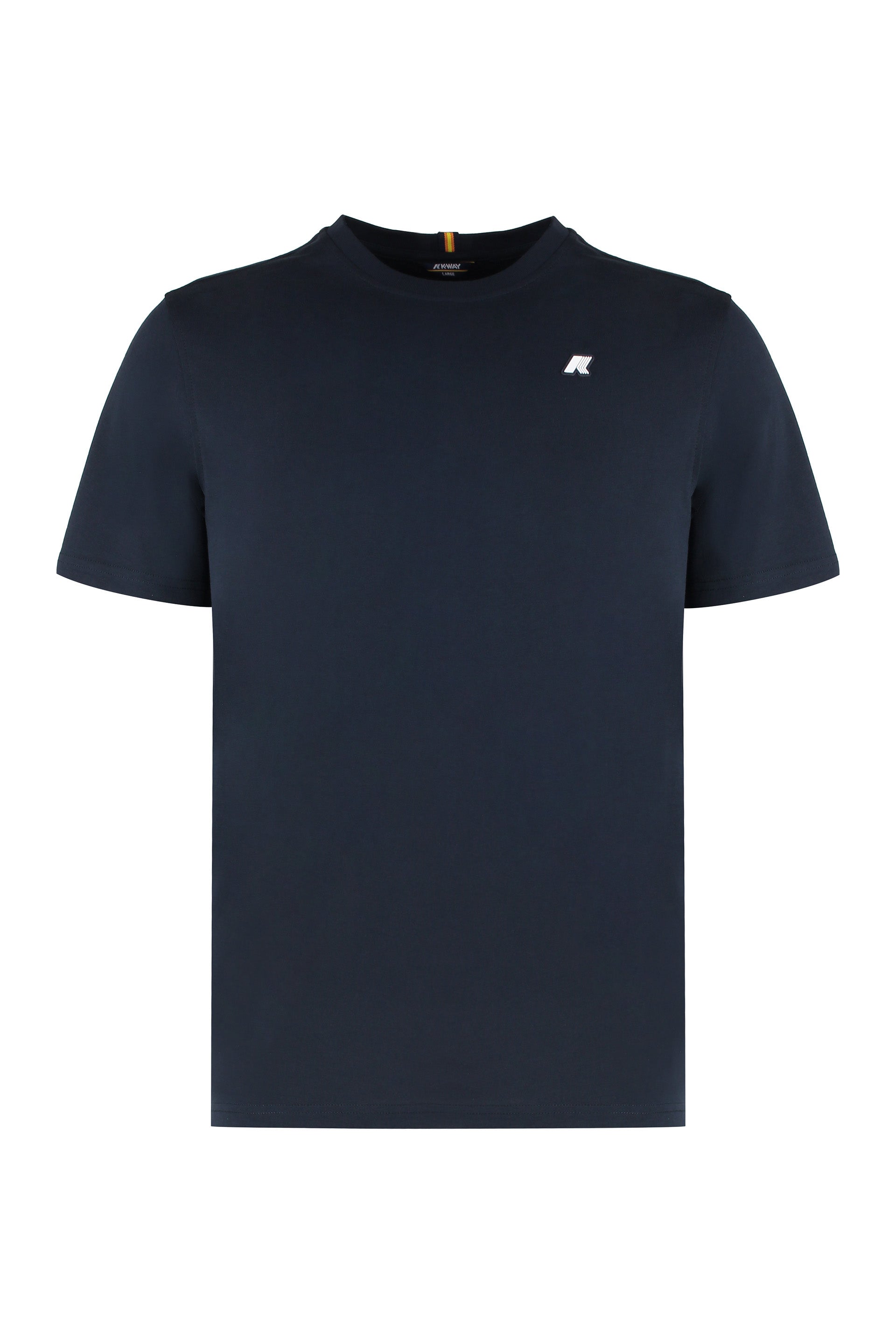 Cotton Crew-Neck T-Shirt — Navy