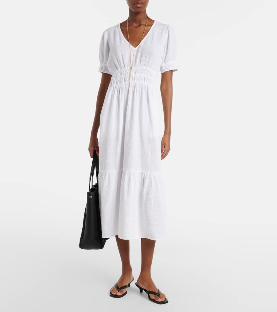 Rivelle cotton gauze midi dress