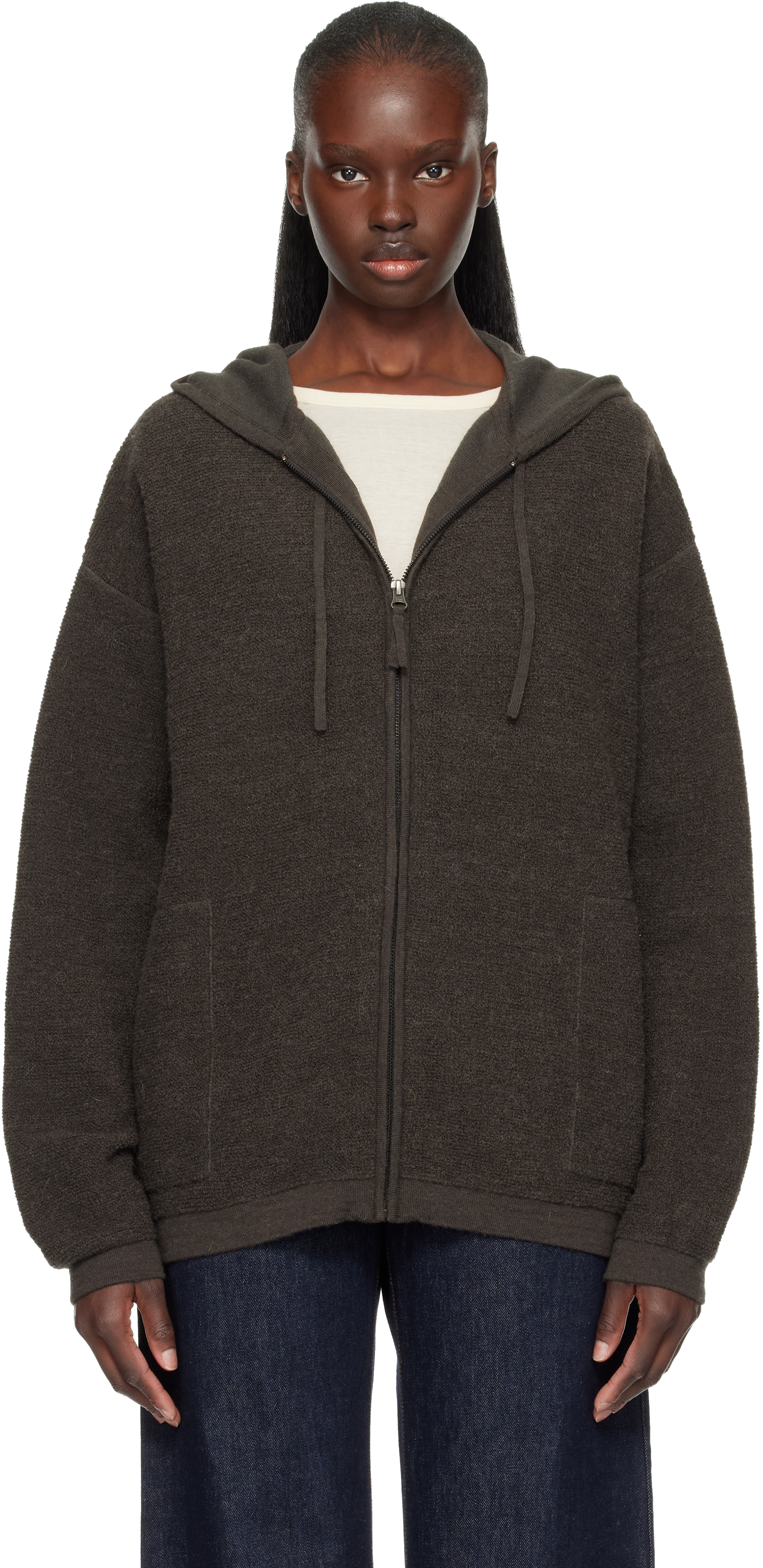 Gray Fine Terry Hoodie