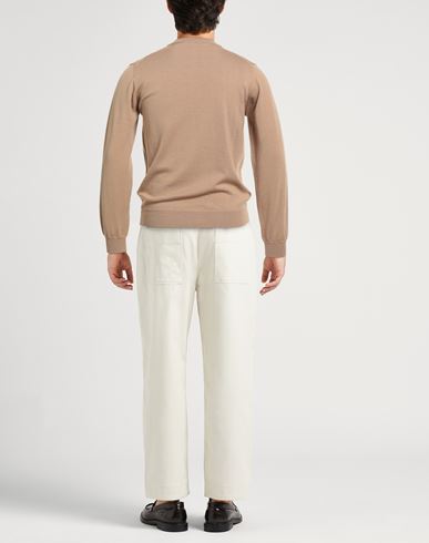 Man Sweater Camel Size XL Wool