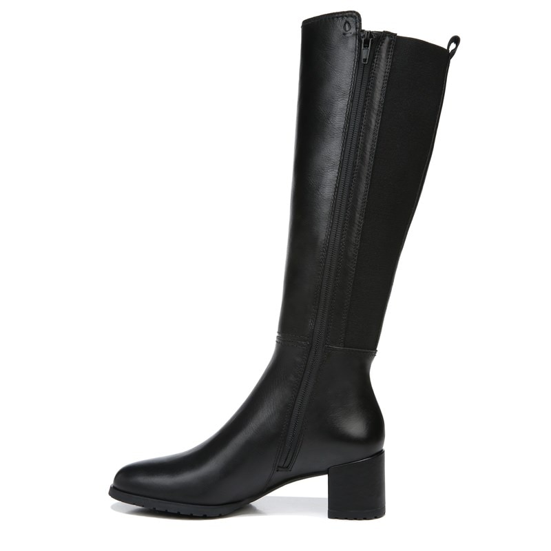Women's Brent Weatherproof Wide Calf Knee High Boots (Black Leather)