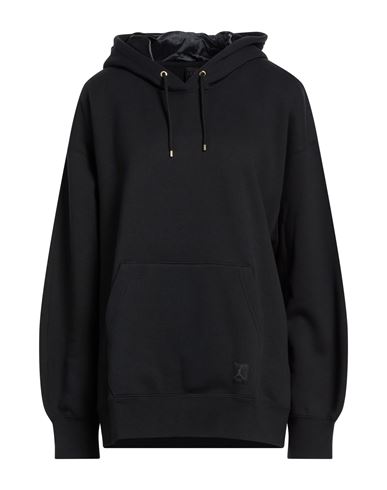 Woman Sweatshirt Black Size S Cotton, Polyester