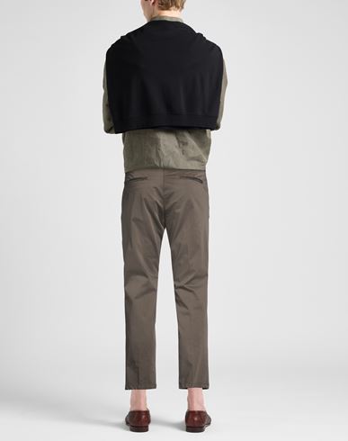 Man Pants Chocolate brown Size 36 Cotton, Elastane