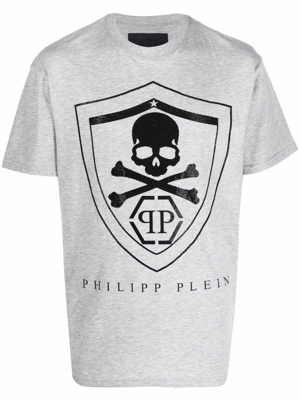 Rhinestone logo T-shirt - White