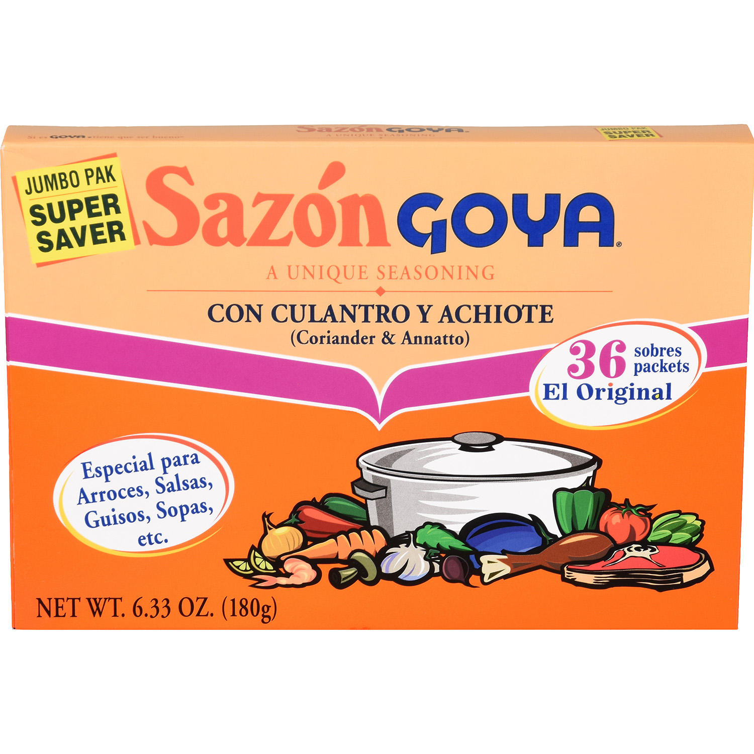 Sazon 6.3 oz.  36 ct.