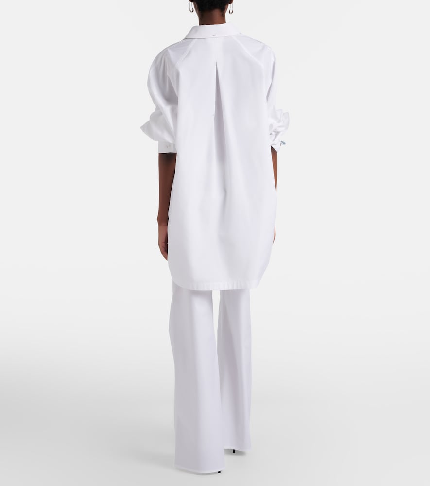 Poplin Power II cotton poplin wide-leg pants