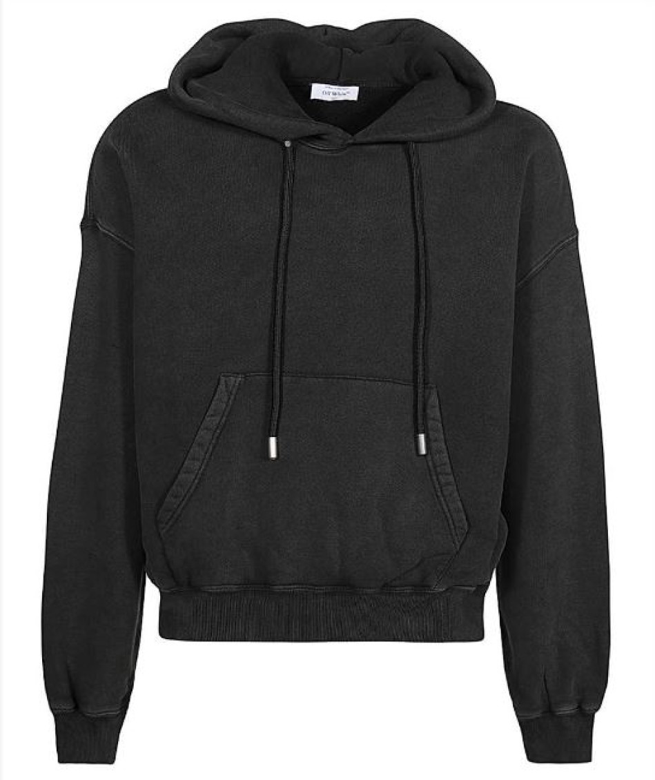 Super Moon cotton hoodie - Black