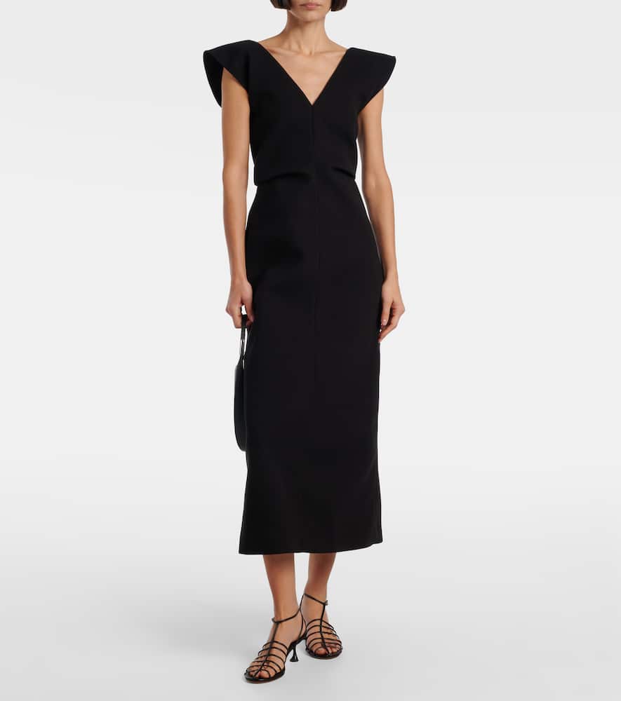 Mariam scuba midi dress