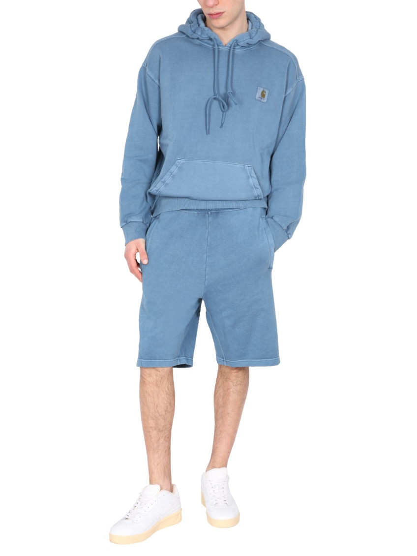 Blue Solid Shorts