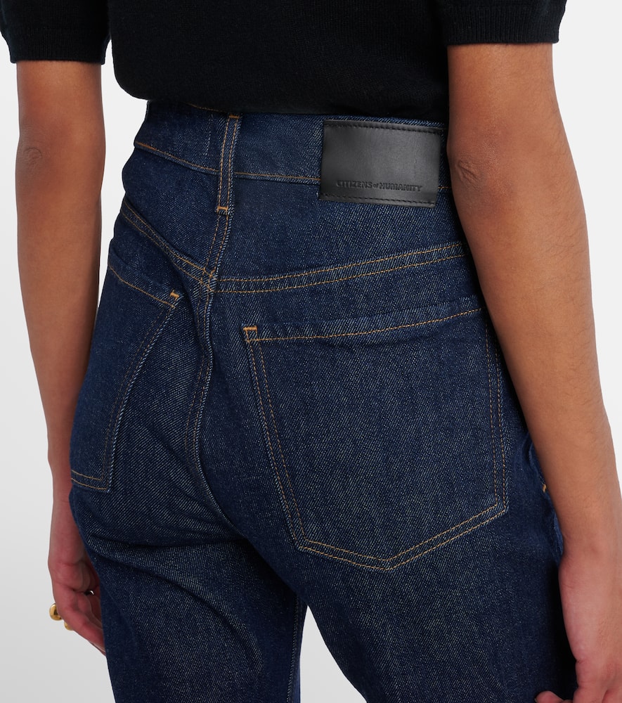 Zurie high-rise straight jeans