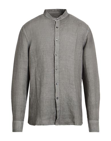Man Shirt Grey Size 4XL Linen