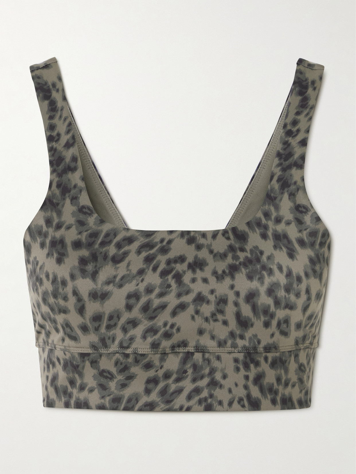 Cori Cheetah-print Freesoft Sports Bra - Brown