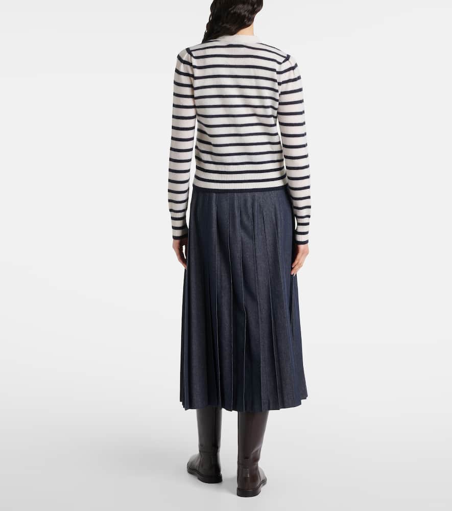 Solene striped cashmere cardigan