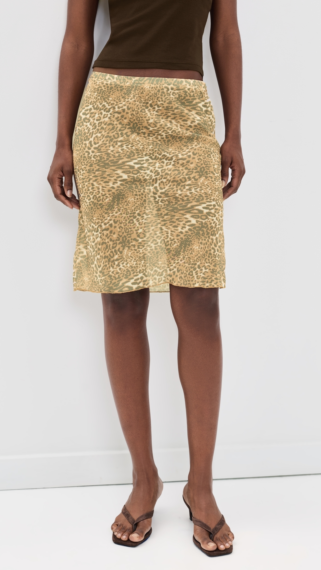 Shoreline Midi Skirt Leopard