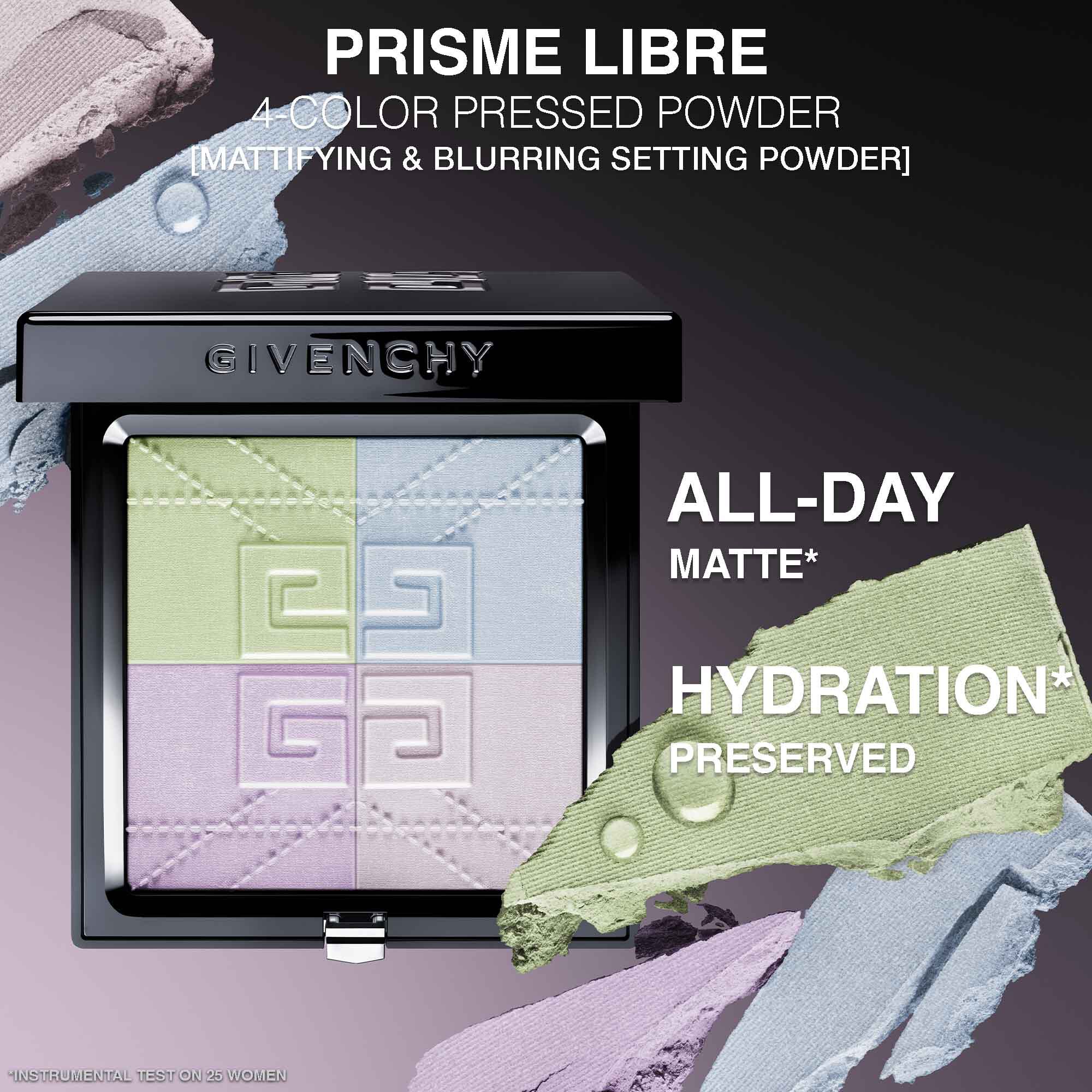 GIVENCHY - Prisme Libre 4-color Pressed Powder - Mattifying & Blurring Setting Powder Tint 01 Mousseline Pastel