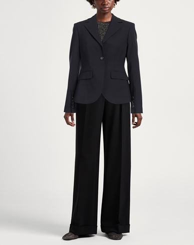 Ballantyne Woman Blazer Midnight blue Size 6 Polyester, Virgin Wool, Elastane