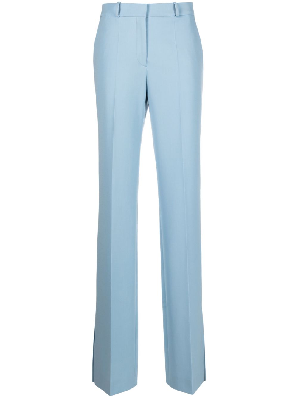 High-waisted tailored trousers - Blue