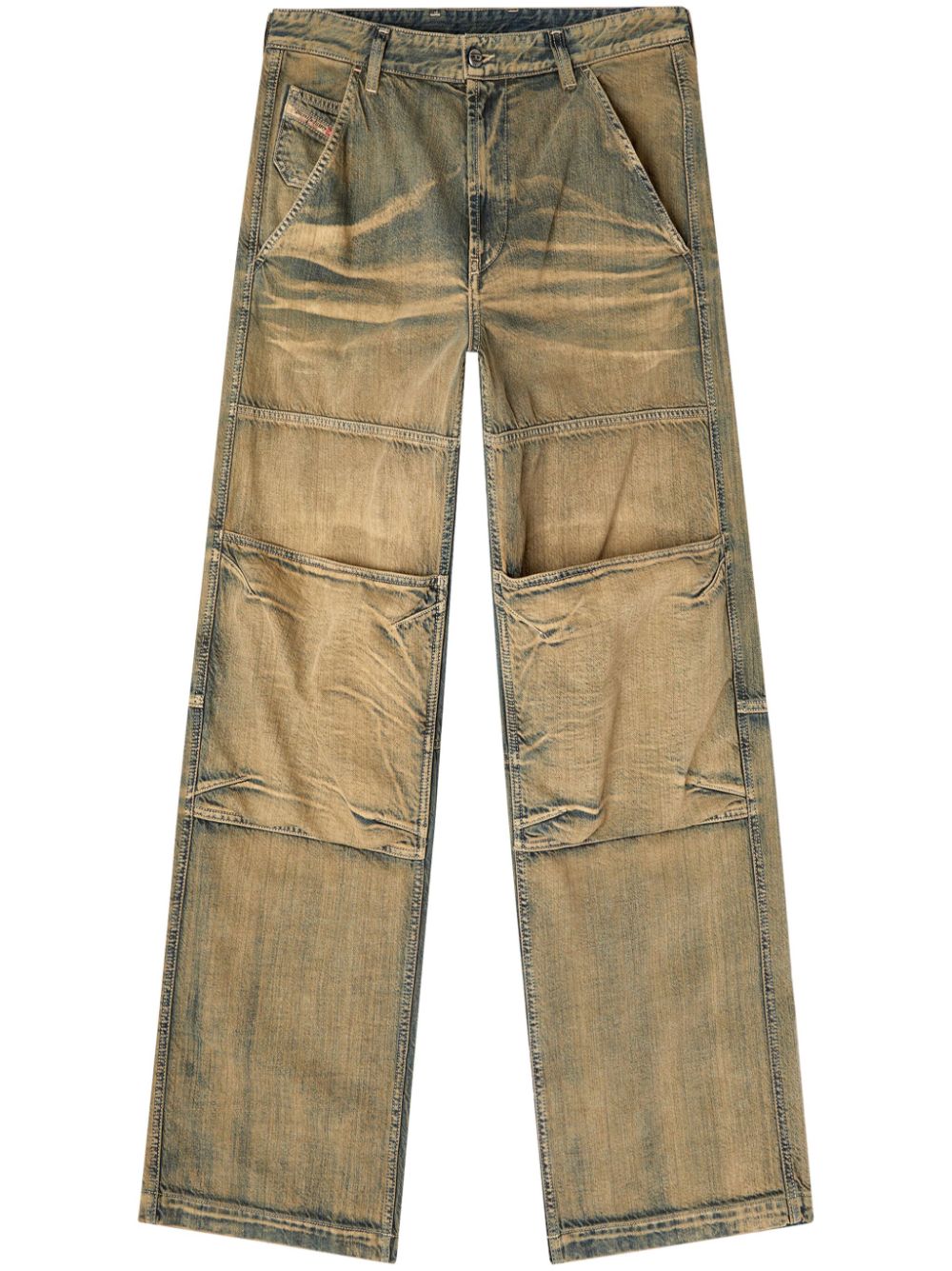 D-SHIFT wide-leg jeans - Neutrals
