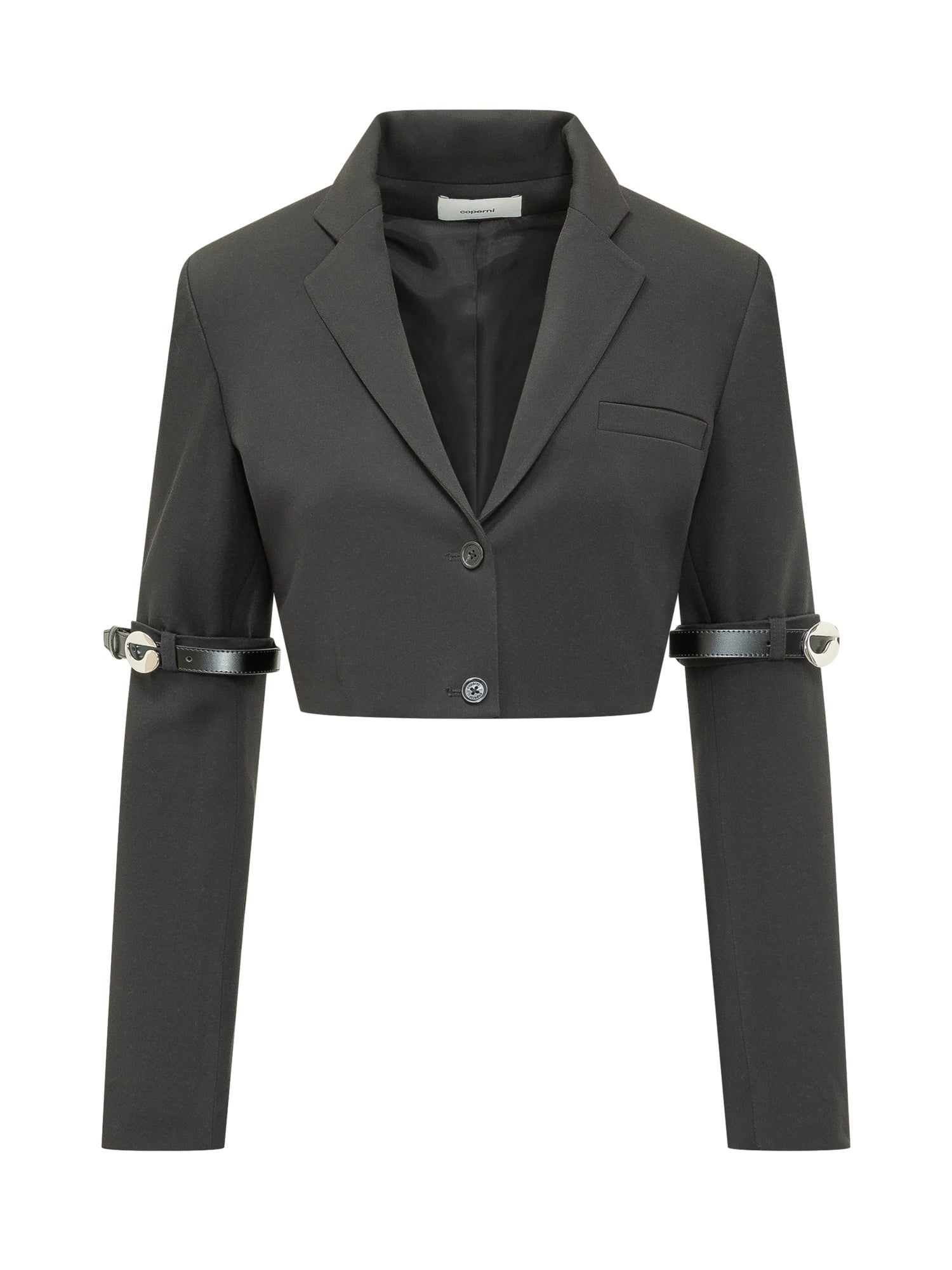 Mini Hybrid Short Jacket with Sleeve Straps