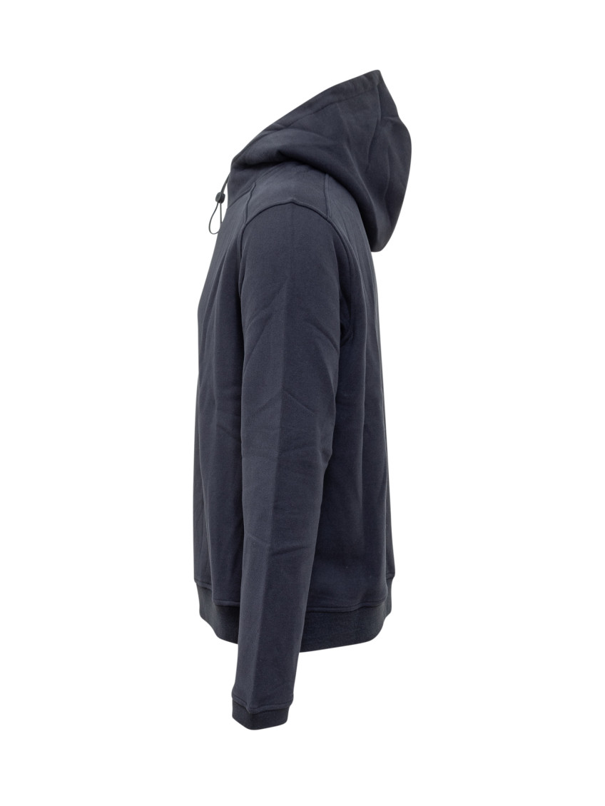 Blue Cotton Casual Jacket