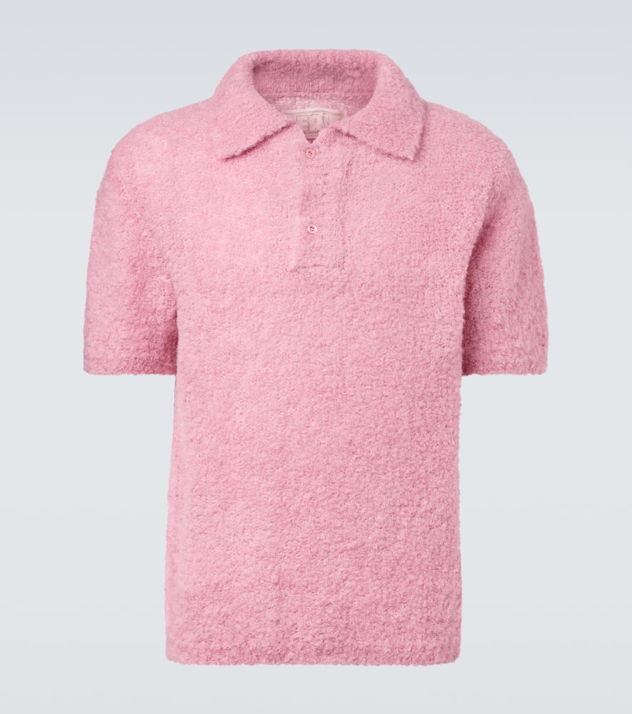Alpaca-blend polo sweater
