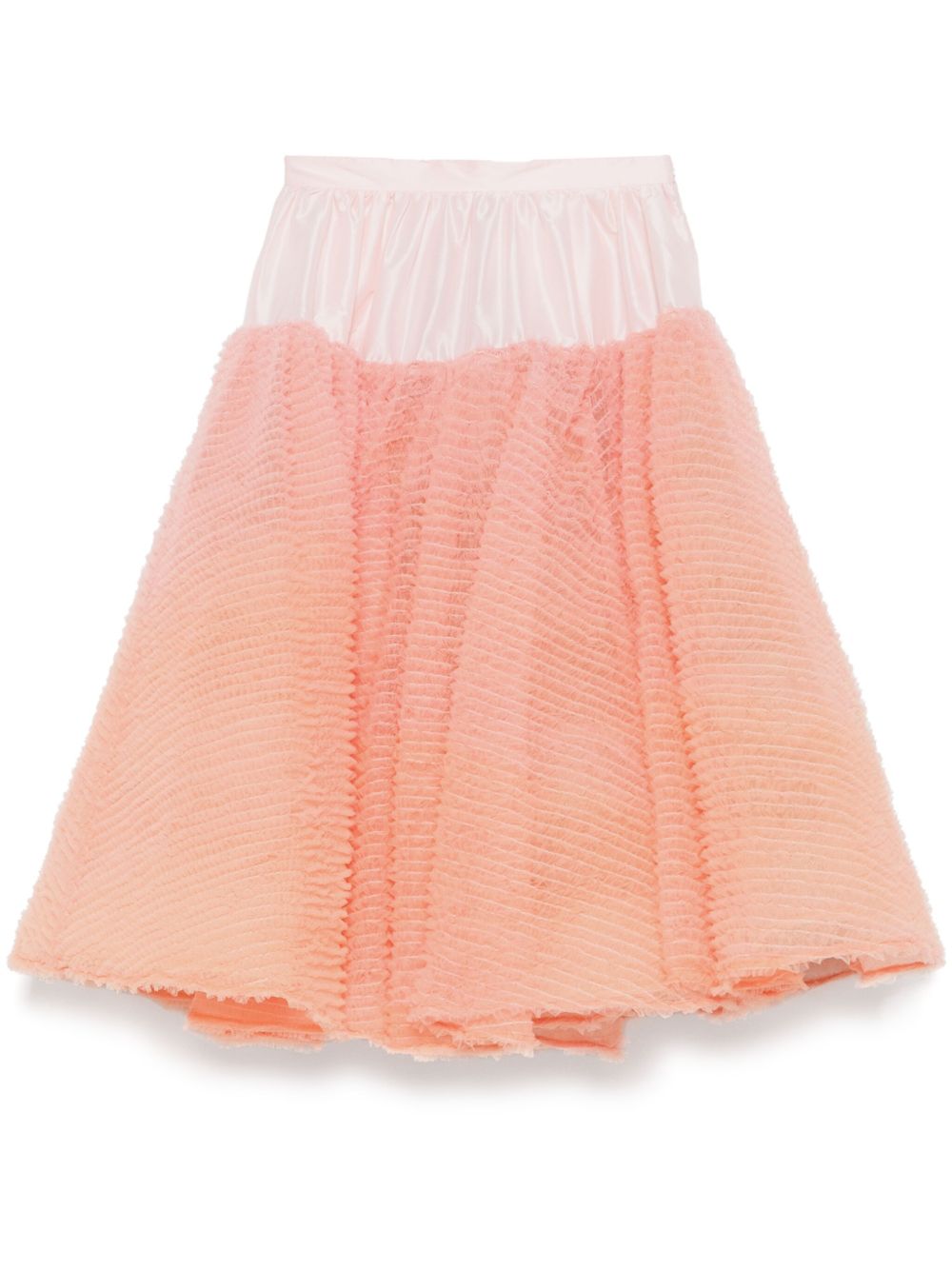 Viktor & Rolf ruffled midi skirt - Pink