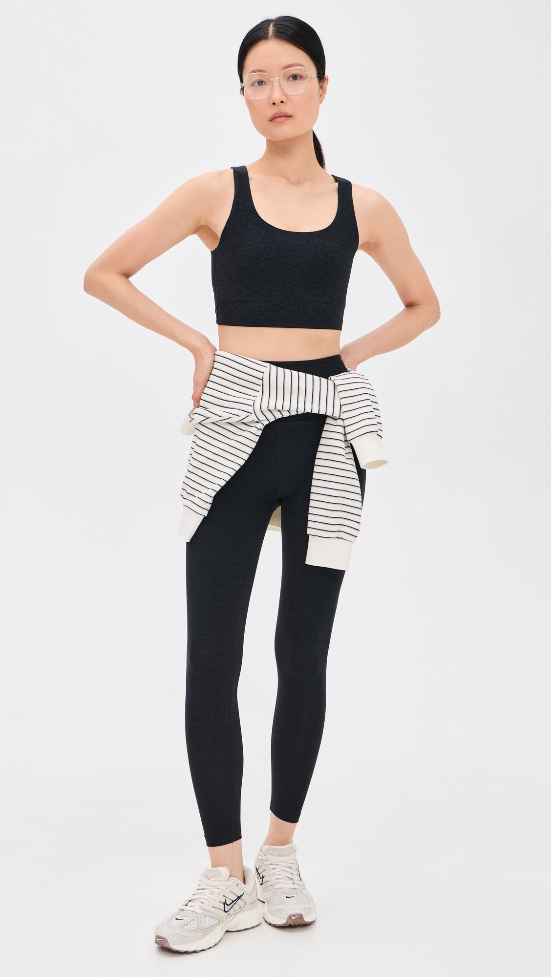 Spacedye Twister Cropped Tank Darkest Night