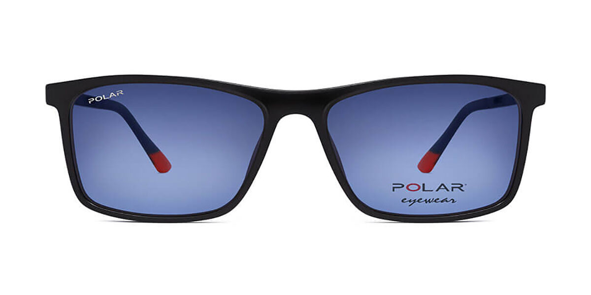 Polar 470 Clip-On Polarized 20 Men's Sunglasses Black
