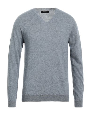 Alpha Studio Man Sweater Light blue Size 38 Viscose, Nylon, Wool, Cashmere, Polyester